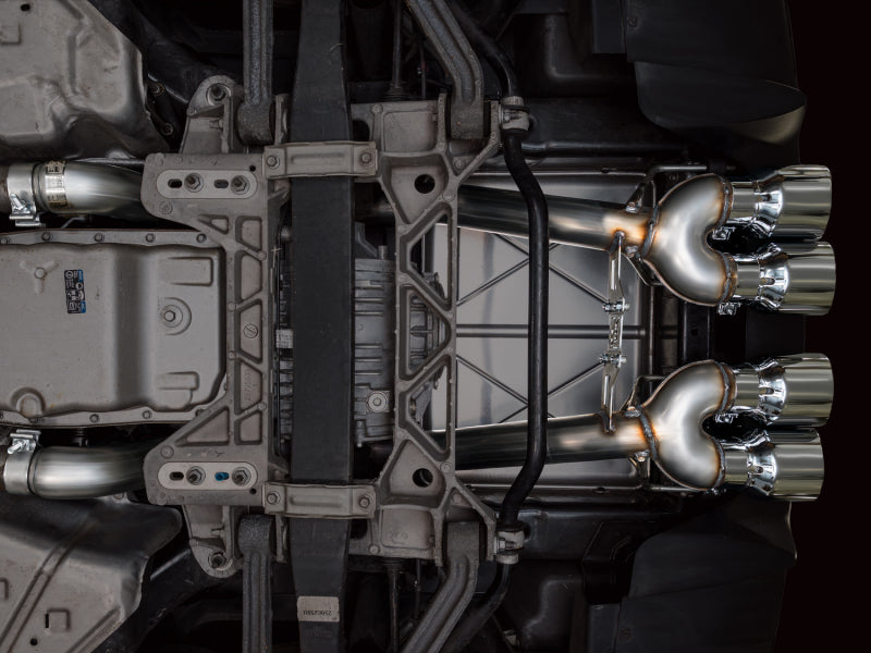 AWE Tuning 05-07 C6 Chevrolet Corvette 6.0L Track Edition Axle-Back Exhaust w/ Chrome Silver Tips