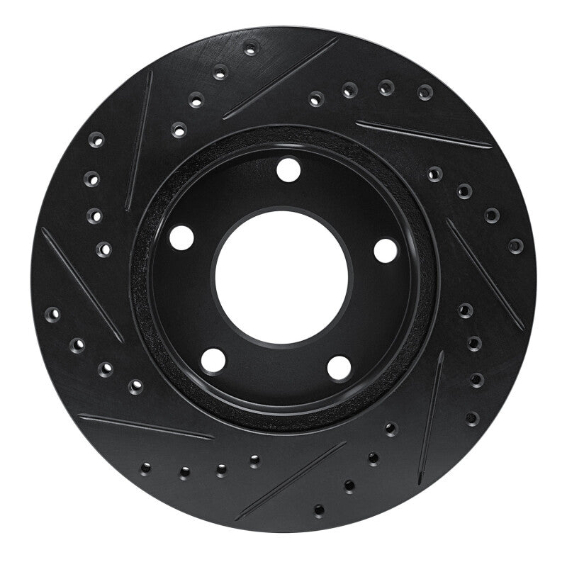 R1 69-78 Cadillac Eldorado Rear/Front Right Drilled & Slotted Black Brake Rotor