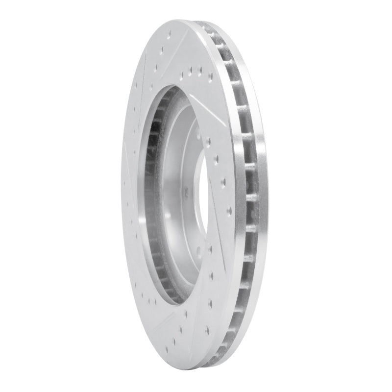 R1 93-98 Toyota T100 Front Right Drilled & Slotted Silver Brake Rotor