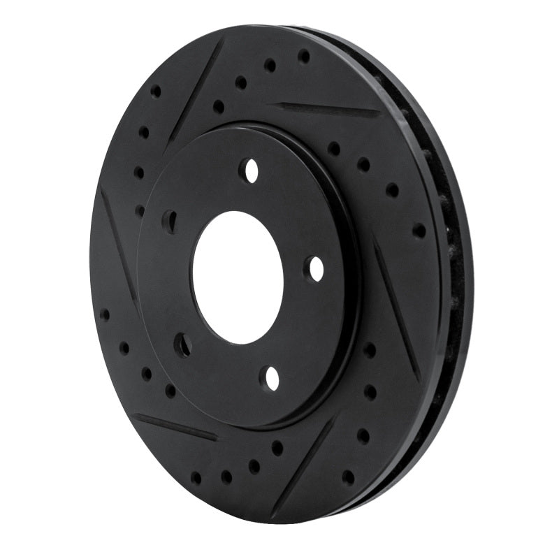 R1 88-96 Buick Regal Front Left Drilled & Slotted Black Brake Rotor