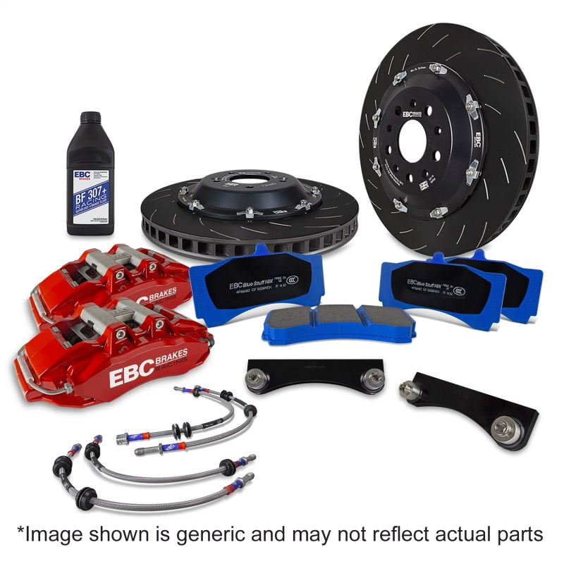 EBC Racing 89-98 Nissan Skyline GT-R R32/R33 Red Apollo-6 Calipers 355mm Rotors Front Big Brake Kit