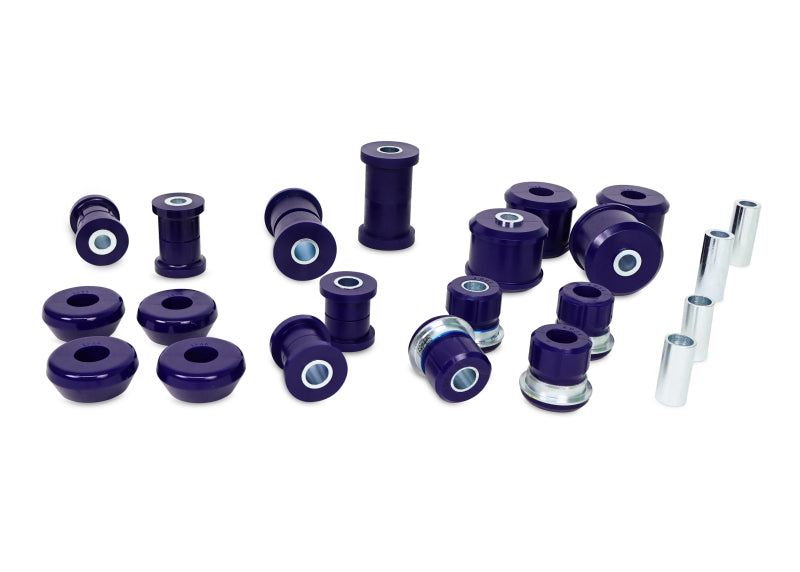 SuperPro 90-97 Mitsubishi Montero LS Control Arm & Trailing Arm Bushing Kit - (65mm Trailing Arm)