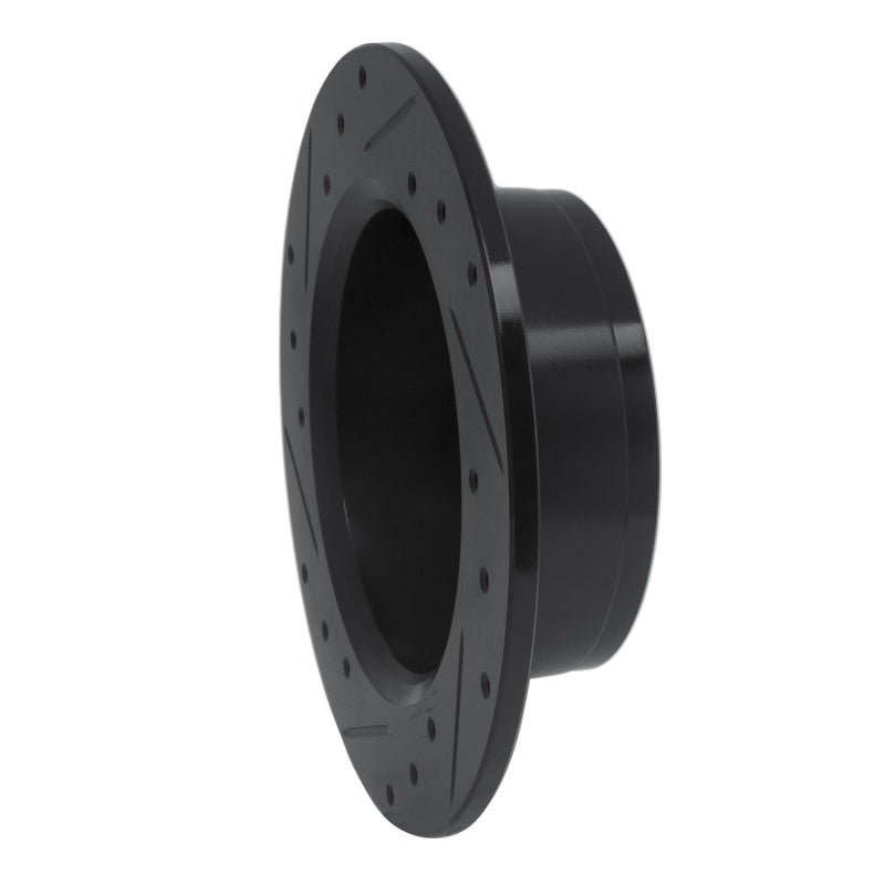 R1 79-81 Nissan 200SX Rear Right Drilled & Slotted Black Brake Rotor
