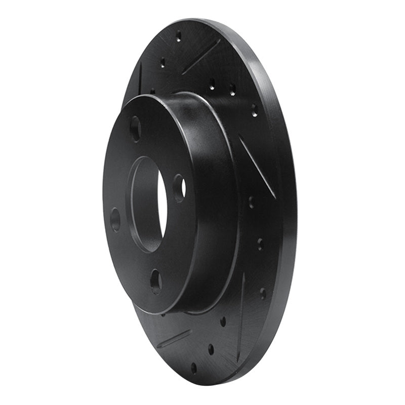 R1 81-87 Renault ALLIANCE Front Left Drilled & Slotted Black Brake Rotor