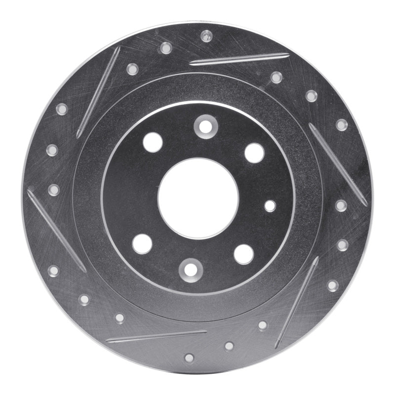 R1 18-19 Volkswagen SAVEIRO (Mexico) Rear Left Drilled & Slotted Silver Brake Rotor