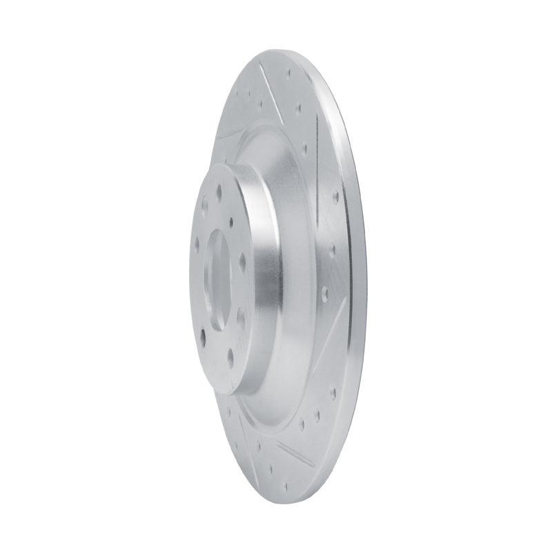 R1 13-25 Mazda MX-30 Rear Right Drilled & Slotted Silver Brake Rotor