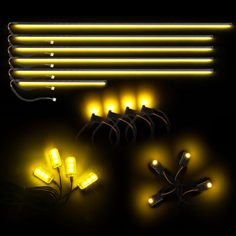 Oracle Lighting Dynamic Colorshift 18 Piece Universal Full LED Interior Dash Board Kit