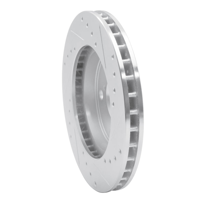R1 91-95 Toyota MR2 Front Left Drilled & Slotted Silver Brake Rotor