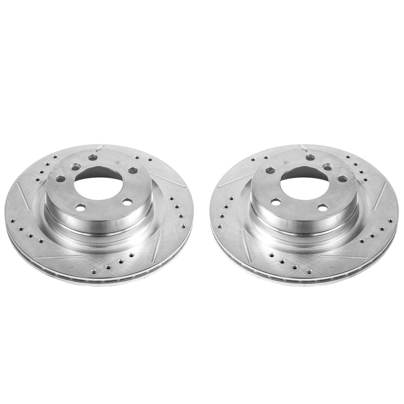 Power Stop 14-16 BMW 228i Rear Evolution Drilled & Slotted Rotors - Pair