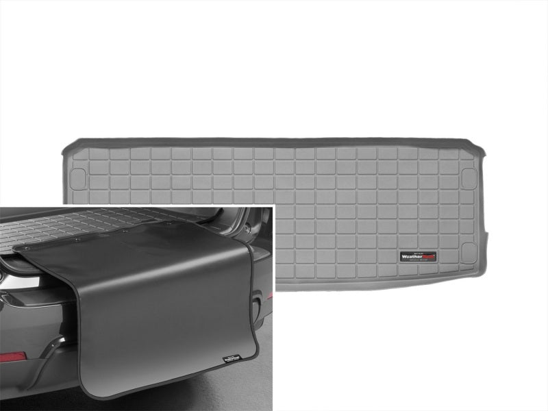 WeatherTech 04-15 Nissan Armada / 04-10 Infiniti QX56 Cargo Liners w/ Bumper Protector - Grey