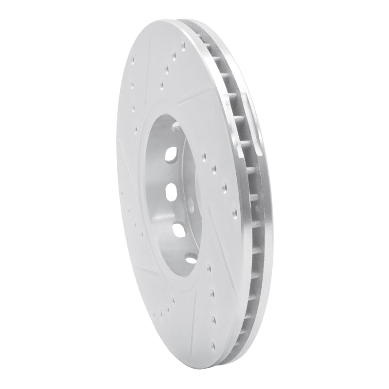 R1 92-08 Audi A6 Quattro Front Right Drilled & Slotted Silver Brake Rotor