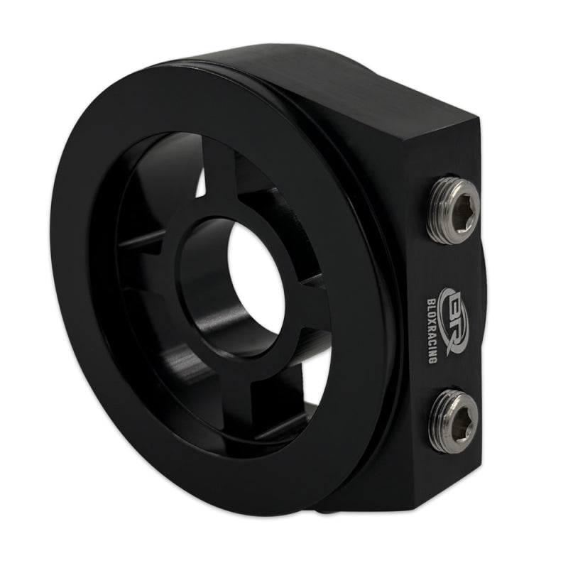 BLOX Racing Oil Filter Block Adapter Black / For Oil Pressure / Oil Temperature