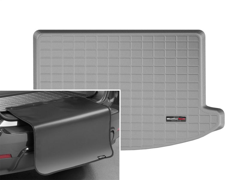 WeatherTech 2017+ Mini Countryman Cargo Liners w/ Bumper Protector - Grey (Not w/Side Cargo Net)