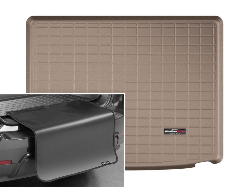 WeatherTech 2017+ Infiniti QX30 Cargo Liners With Bumper Protector - Tan