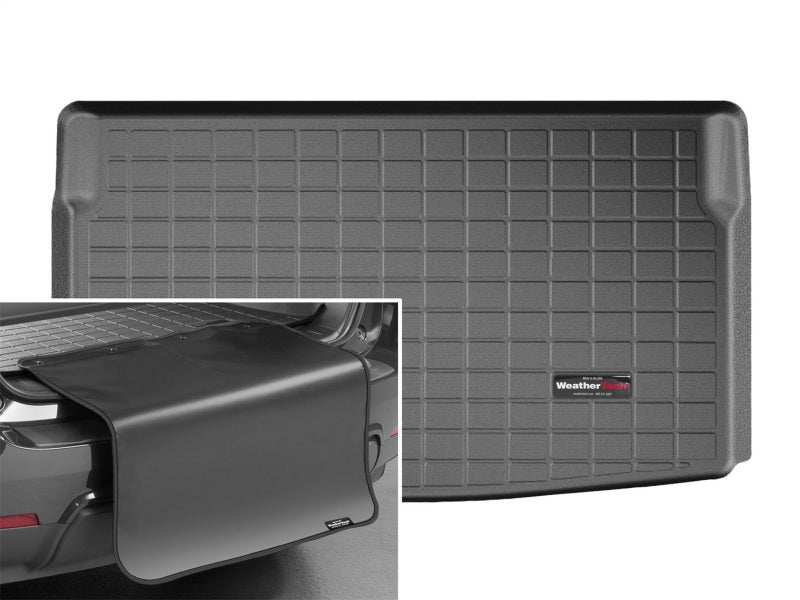 WeatherTech 13-16 Mini Paceman Cargo Liner w/ Bumper Protector - Black (Veh w/Flat Load Cargo Shelf)