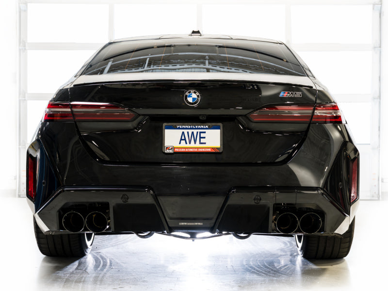 AWE Tuning BMW G90/G99 M5 Track Edition Cat-Back Exhaust - Diamond Black Tips