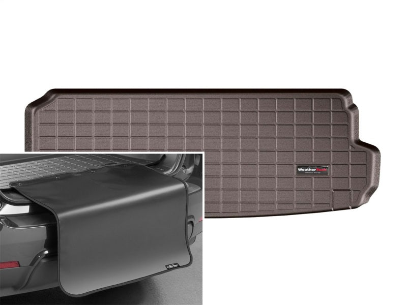 WeatherTech 17+ Audi Q7 Cargo Liners With Bumper Protector - Cocoa
