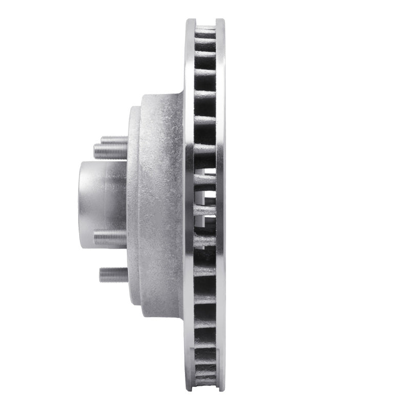 R1 70-72 Ford LTD Front Right Drilled & Slotted Silver Brake Rotor