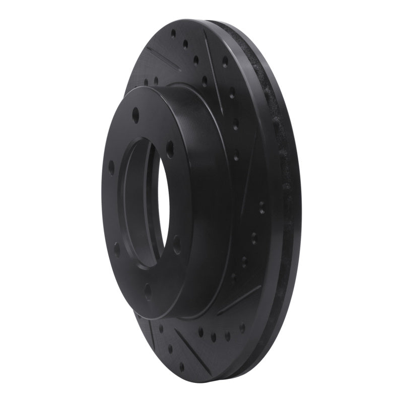 R1 01-04 Honda Passport Front Right Drilled & Slotted Black Brake Rotor