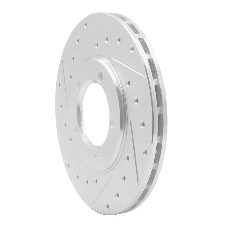 R1 79-83 Toyota Pickup Front Left Drilled & Slotted Silver Brake Rotor