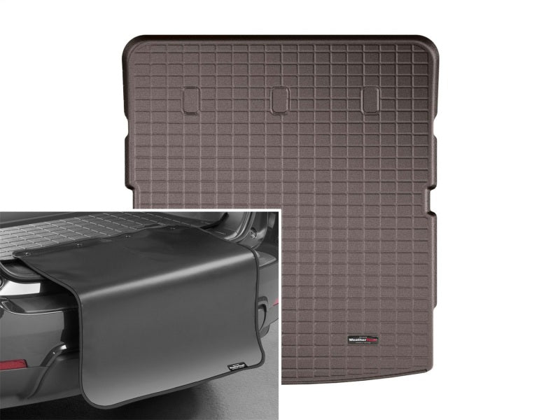 WeatherTech 2018+ Ford Expedition Max Cargo With Bumper Protector - Cocoa
