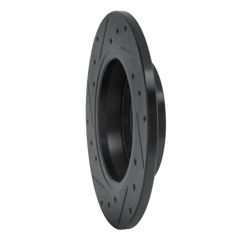 R1 01-03 Volkswagen EuroVan Front Right Drilled & Slotted Black Brake Rotor
