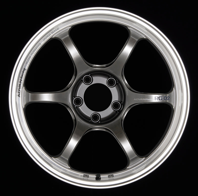 Advan RG-D2 17x9.0 +35 5x114.3 Machining and Racing Hyper Black Wheel