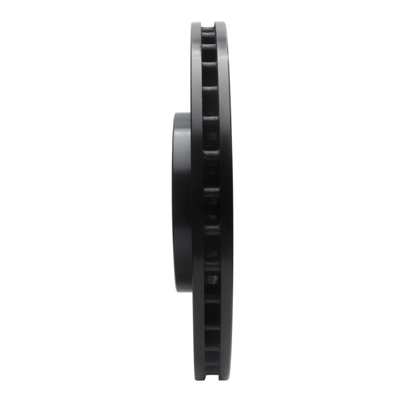 R1 2012-2025 Dodge Durango Front Left Drilled & Slotted Black Brake Rotor