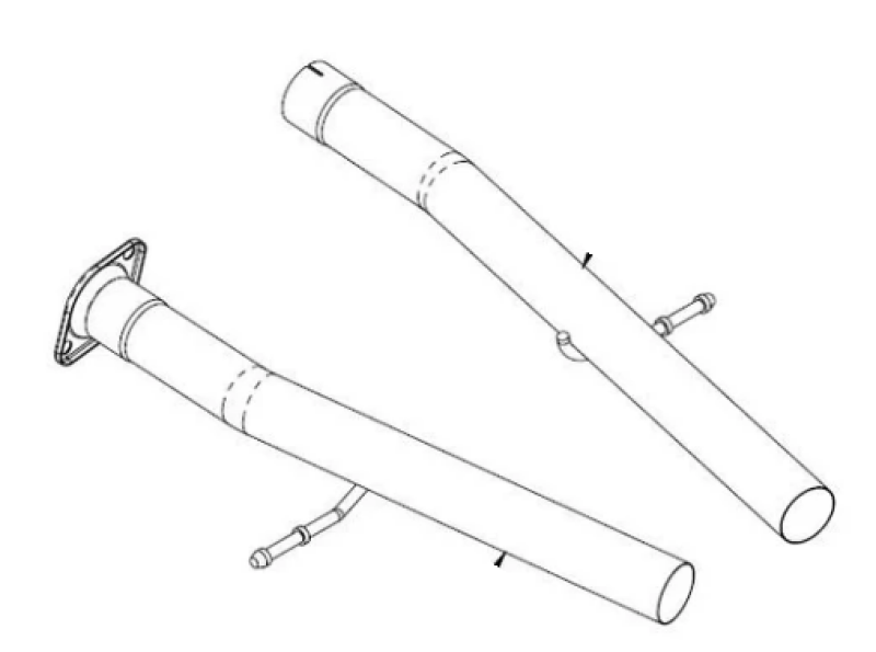 Corsa 2018-2024 Dodge Durango SRT Sport to Xtreme Non-Resonated Head Pipe Conversion Kit