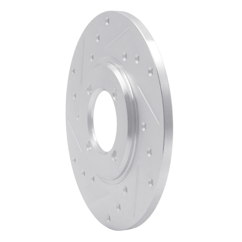 R1 70-79 Toyota Carina Front Left Drilled & Slotted Silver Brake Rotor