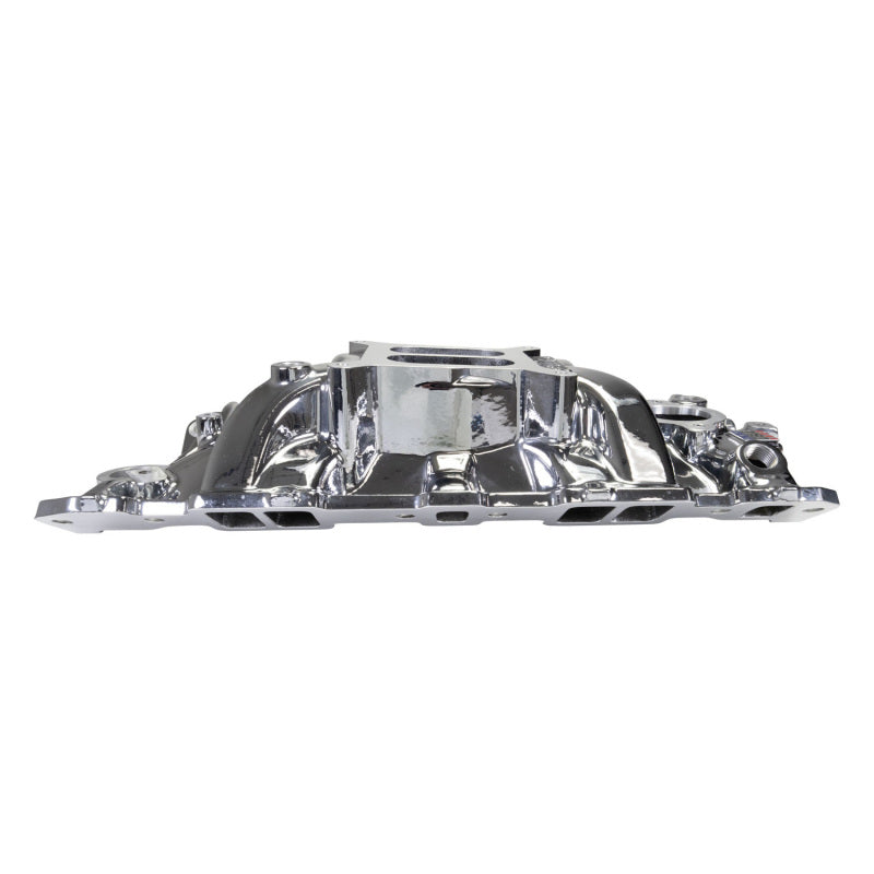 Edelbrock Chevy SB Performer EPS Intake Manifold w/ Oil Fill Tube - Chrome Plasma