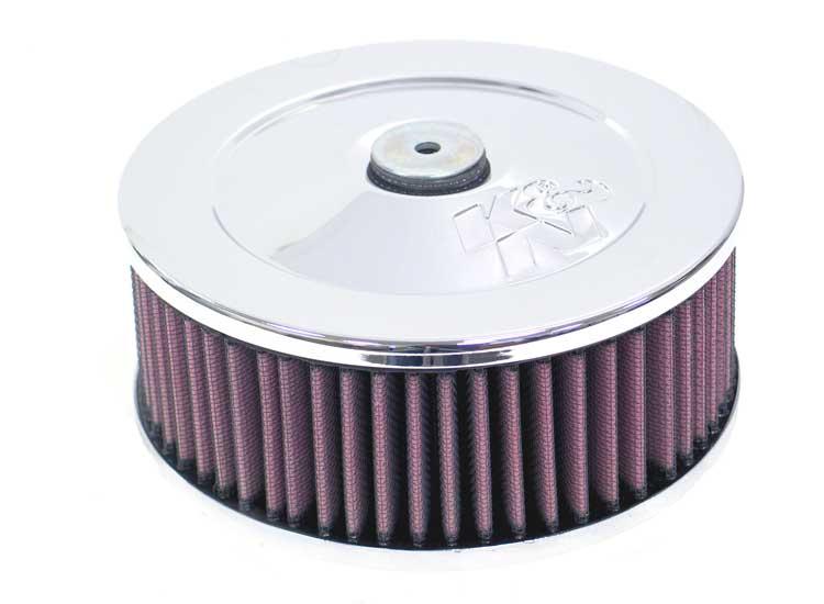 K&N Universal Custom Air Filter - Round 1.625in Flange / 1.625in ID / 2.75in Overall Height