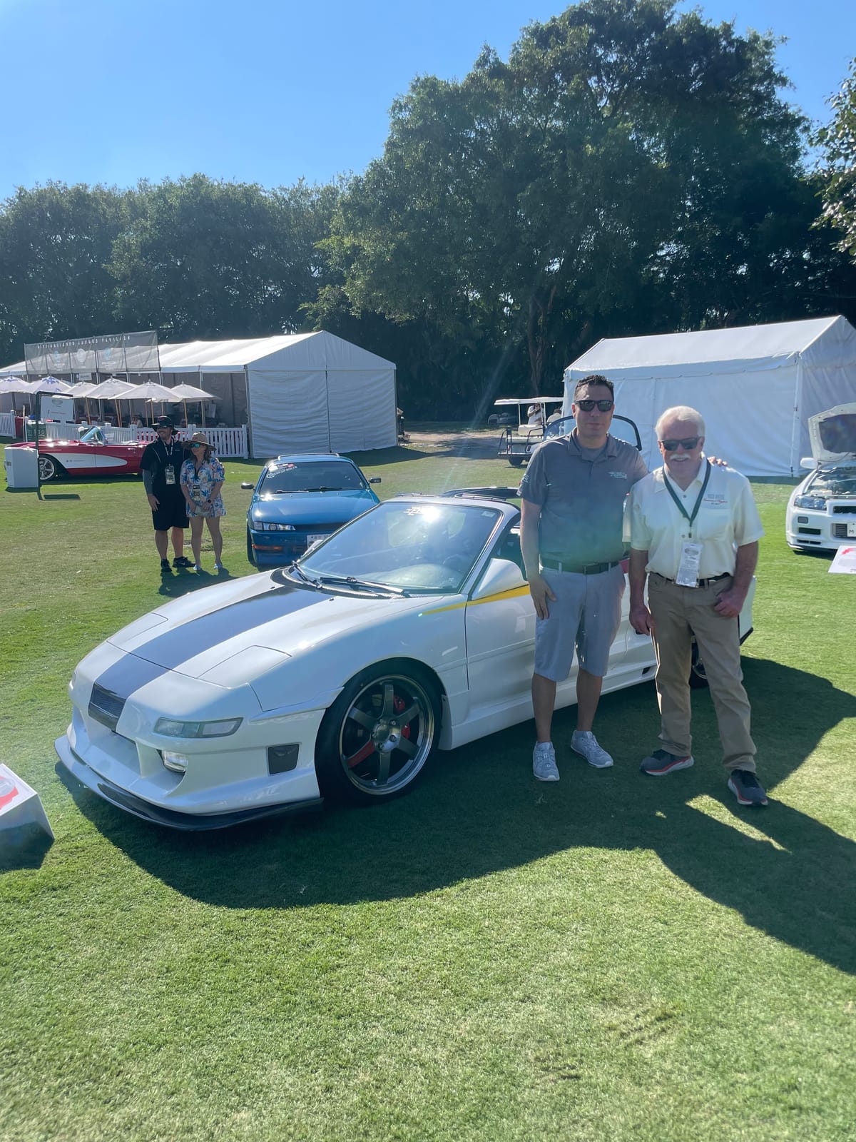 Velocity Factor MR2 being presented by Wayne Carini at the Boca Raton Concours d'Elegance